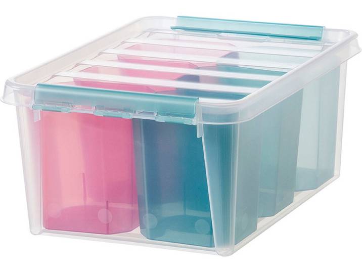 SmartStore - Colour 14 Opbergbox 14 liter met 6 Vakverdelers - Polypropyleen - Transparant