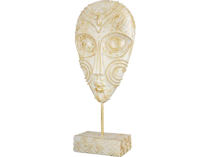 Wanddekoobjekt GILDE Skulptur Giseh , gold (goldfarben), Polyresin (Kunststein), Wanddekoobjekte, Wanddekoobjekt