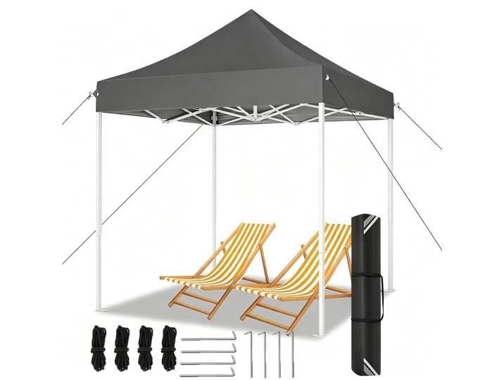 Tonnelle de jardin pliante pop-up 2m, imperméable, protection UV, tente de camping, abri solaire pour extérieur, jardin et patio