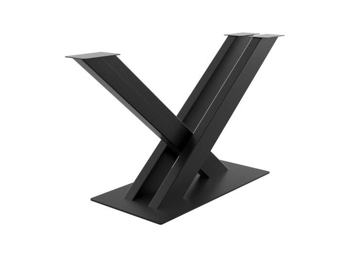 Metalo Pro Tischbeine Thuban C Metall Schwarz 72cm, 45x72x140 cm, Esszimmer, Esstische, Tischsysteme, Tischgestell