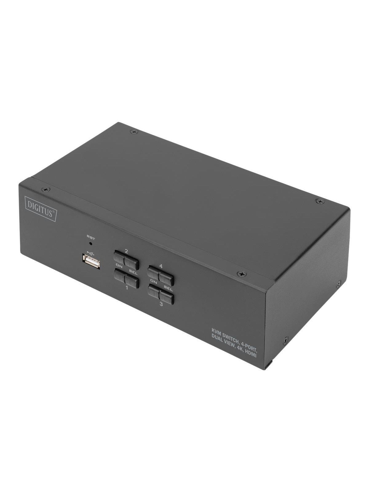 DIGITUS - KVM / audio / USB switch - 4 ports