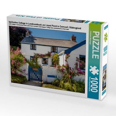 CALVENDO Puzzle Idyllisches Cottage in Landewednack am Lizard Point | 1000 Teile Lege-Größe 64x48cm Foto-Puzzle für glückliche Stunden