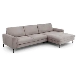 ComfortPlan Ecksofa Huelva Cord Rosa Rose