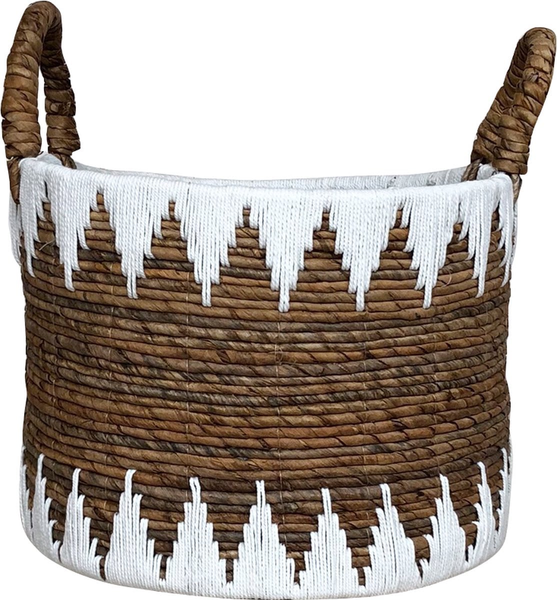 Little Lofts Mand Ida XL van zeegras en rotan met handvatten