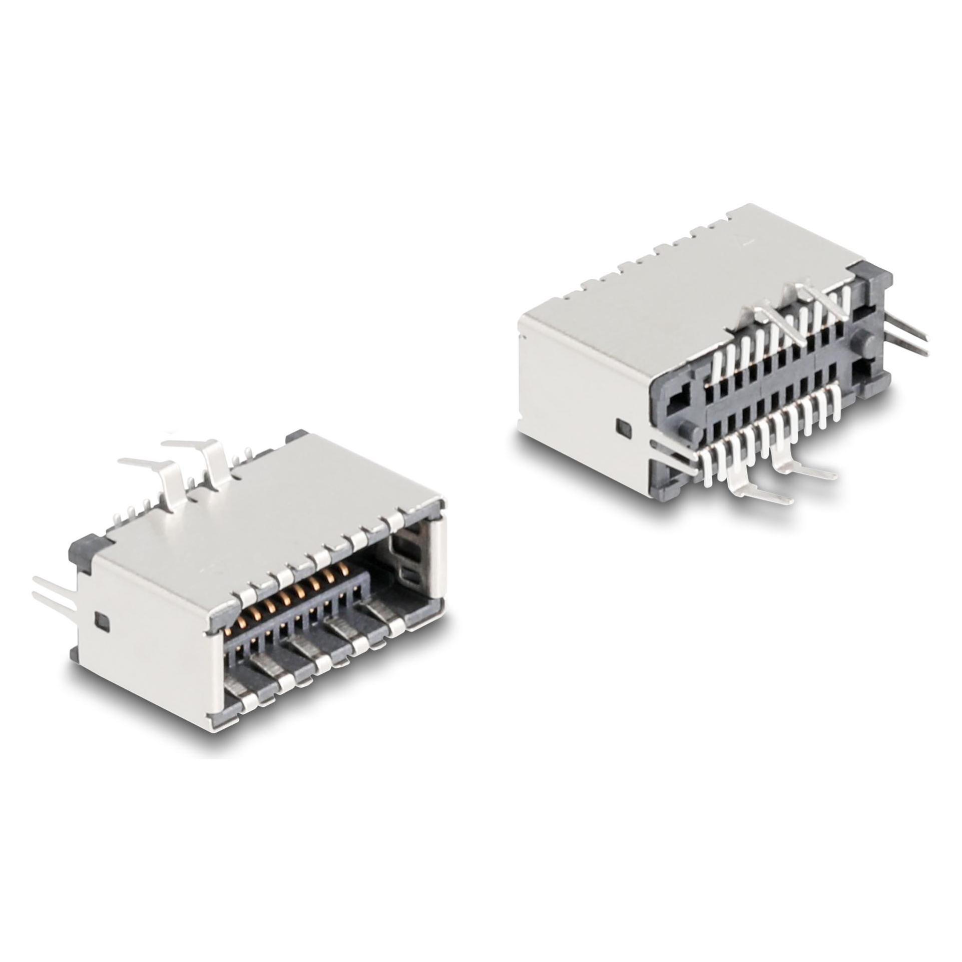 Delock USB Typ-E Key A 20 Pin Buchse vertikal zur SMT Lötmon (67193)