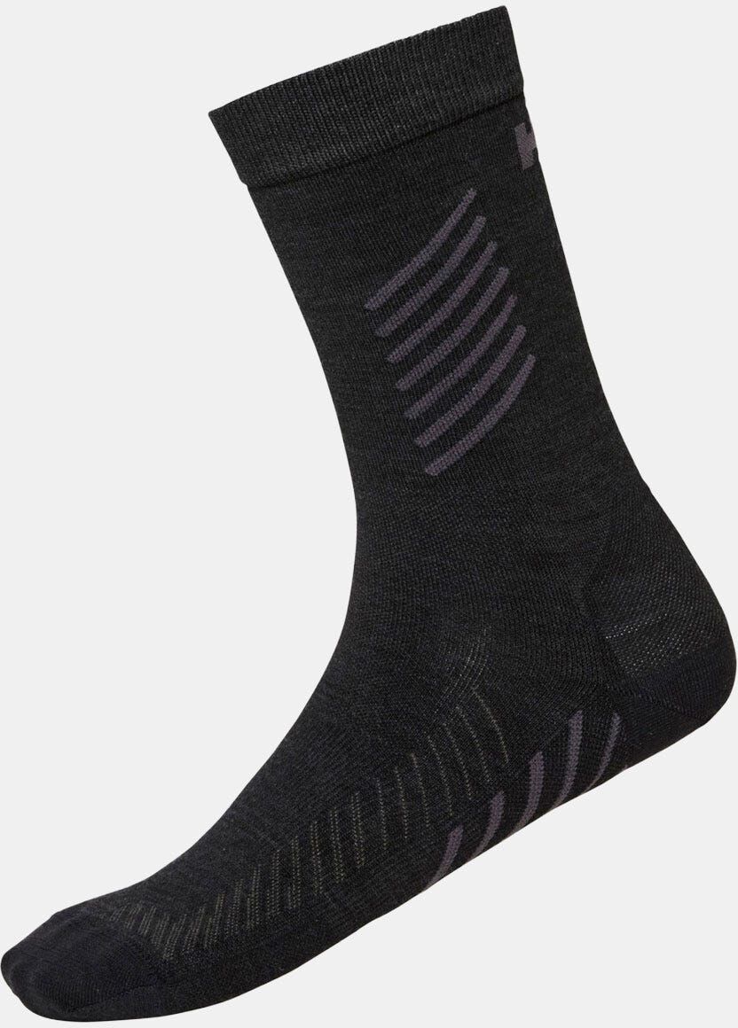 Helly Hansen Unisex Durawool Light Hiking Socks - Black/Ebony - 42-44
