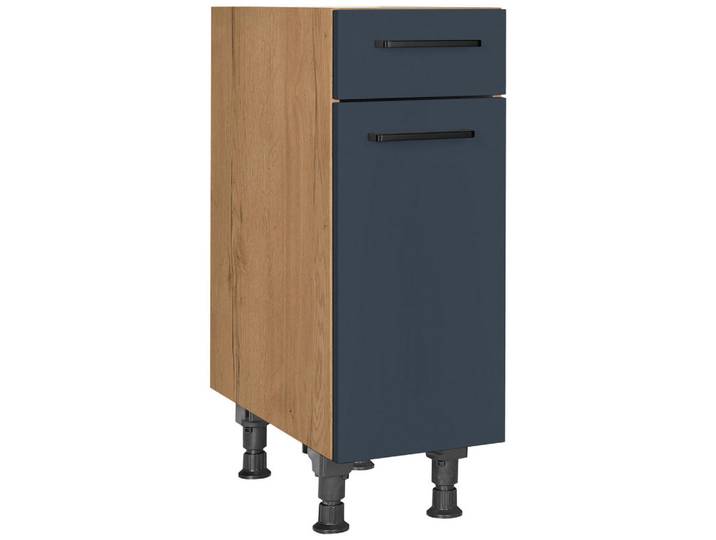 Schubkastenunterschrank, Blau, 30x87x56 cm, Metall, 1 Schublade, Nobilia