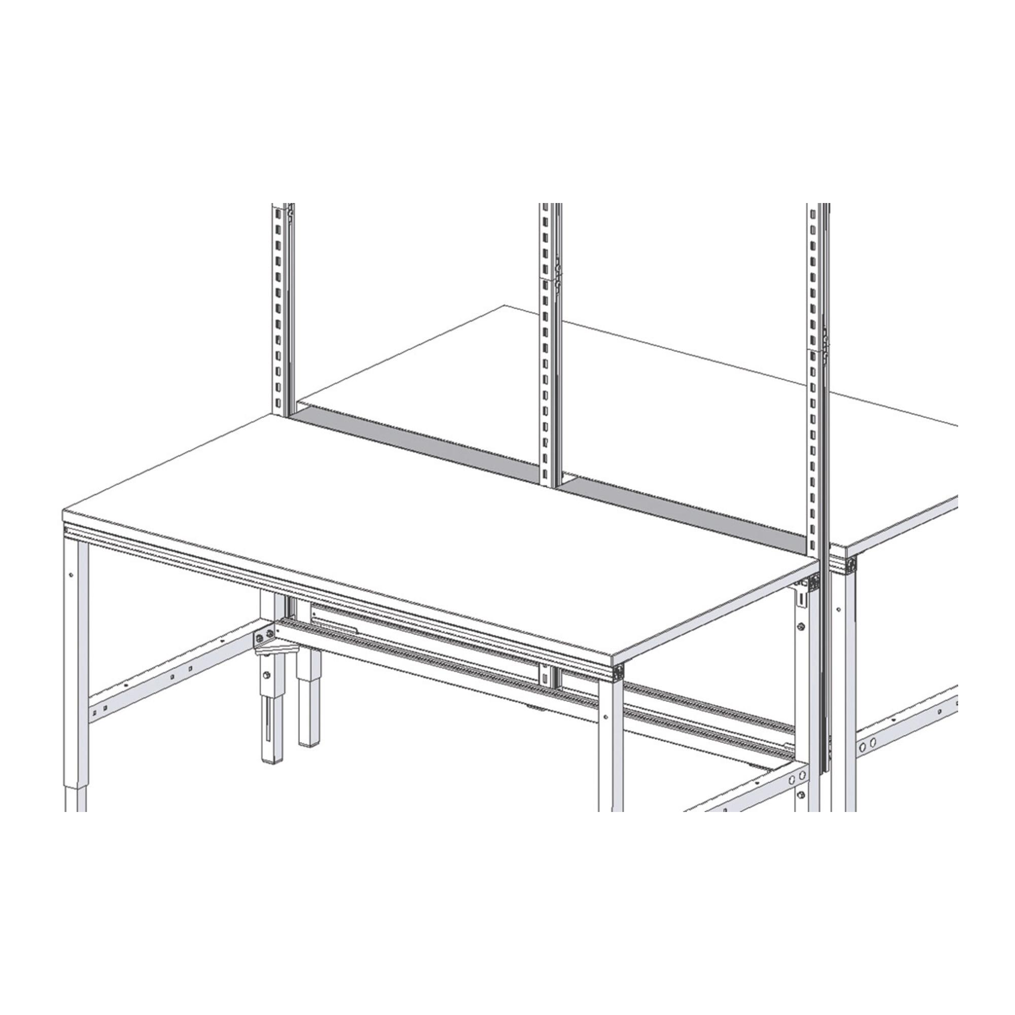 Rocholz Spaltabdeckung für Doppelpackplatz zwischen den Anbauprofilen SYSTEM FLEX BxT ca. 800x40 mm (73600050)