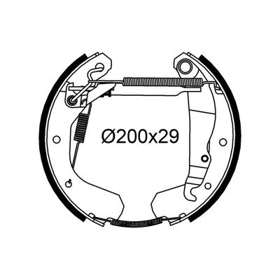 VALEO Bremsbackensatz 554987 Hinterachse