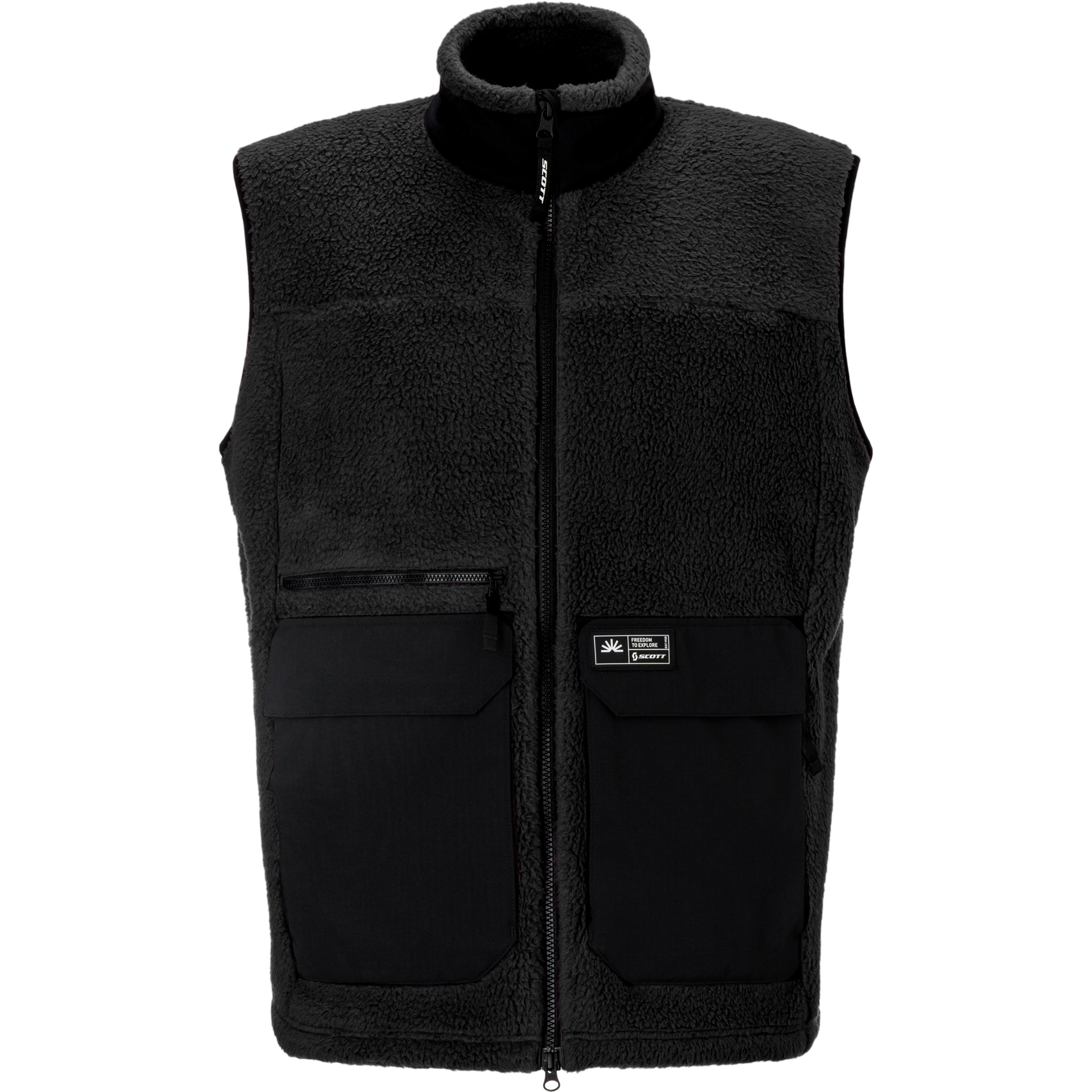 Scott Escape Heritage Pile Weste Herren Fleecewesten schwarz Größe XL Lifestyle Hautfreundlich