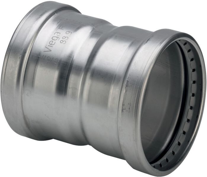 Viega Sanpress Inox XL-Muffe 578084 64 mm, Stahl nichtrostend, SC-Contur