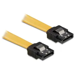 DeLOCK Kabel SATA 50cm gelb ge/ge Metall