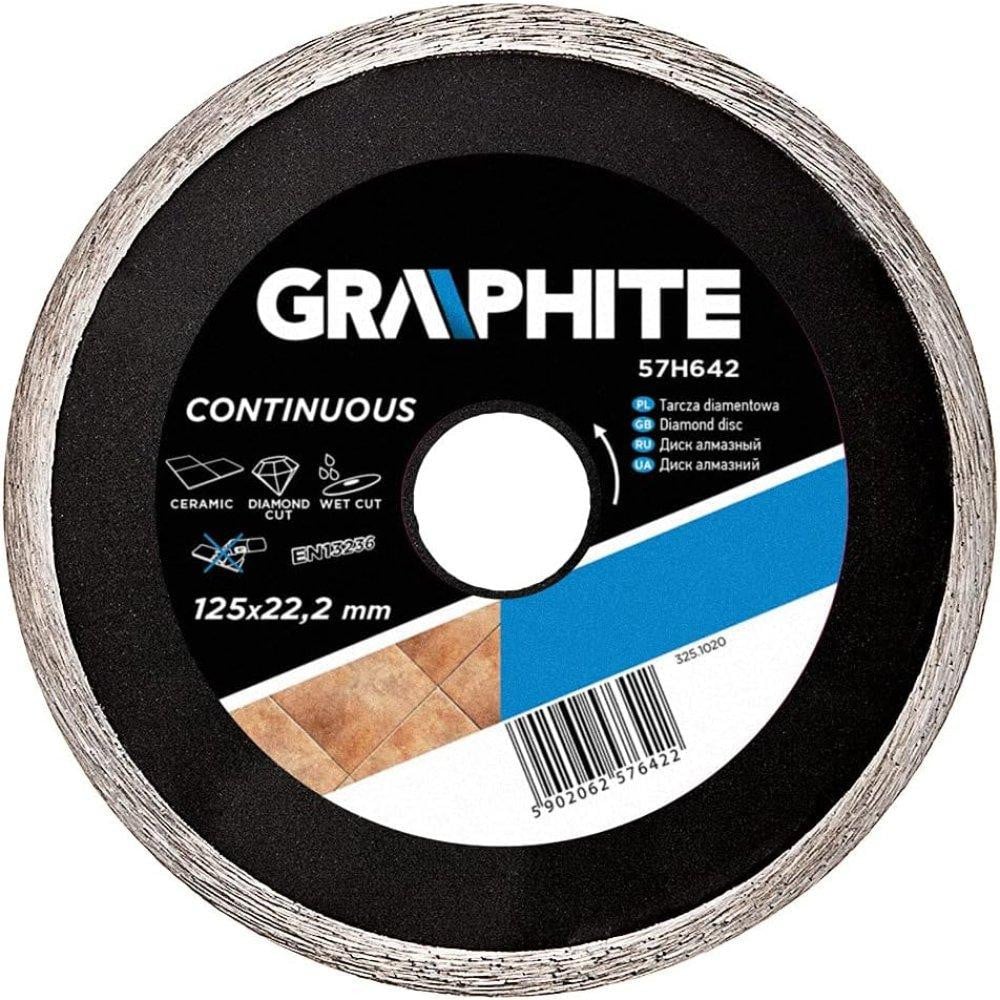 Graphite Diamantschijf massief 125 x 22,2 mm