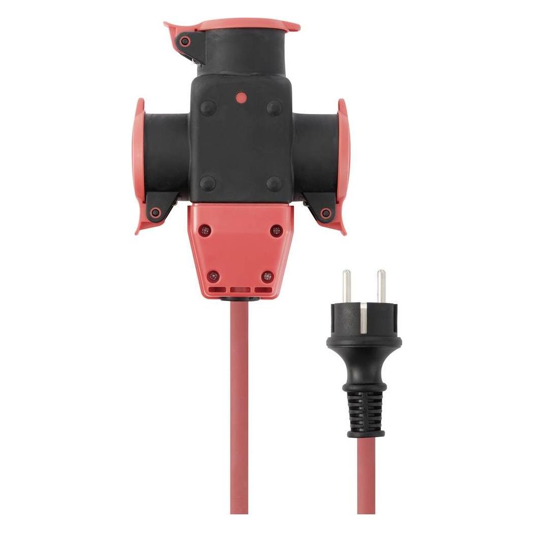Sygonix SY-5806890 Strom Verlängerungskabel 16 A Rot 10.00 m H07RN-F 3G 1,5 mm² (10 m, CEE 7/3) (SY-5806890)