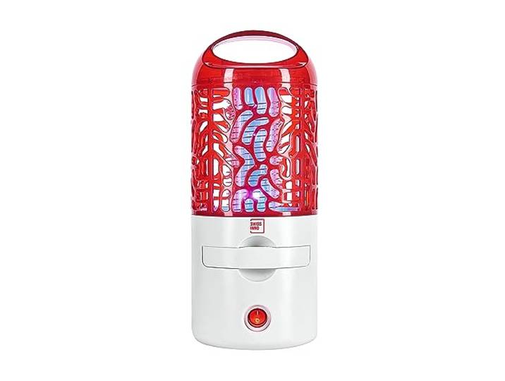 SWISSINNO Destructeur d'insectes Portable\, 4W LED Anti-moustiques Batterie Li-Ion rechargeable\, pour moustiques et mouches\, sans substances toxiques\, design robuste