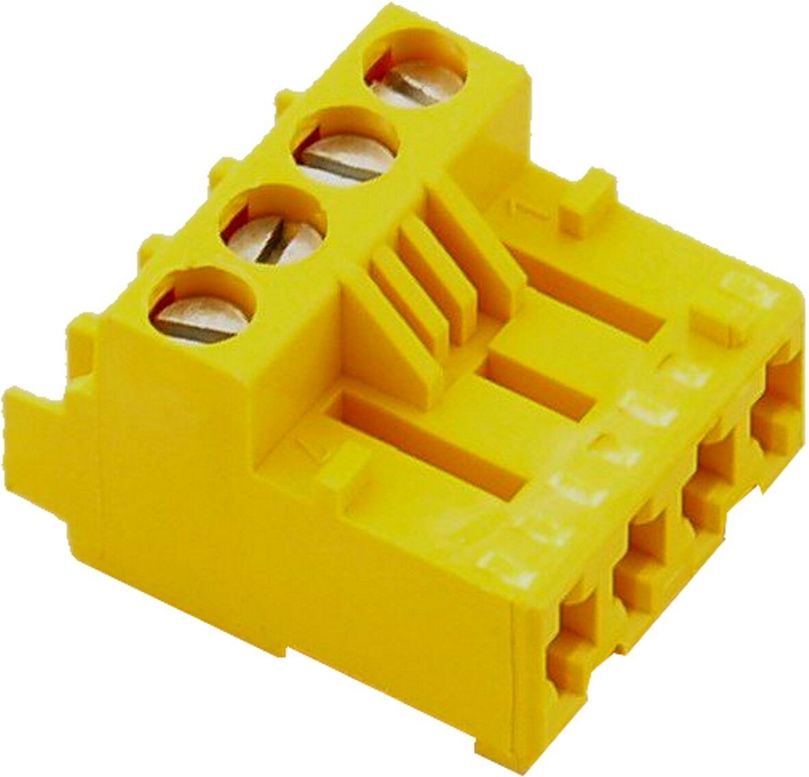 Connecteur Wolf pour clapet d'échappement 4 broches 2744607 jaune, pour CGU/CGG-2K