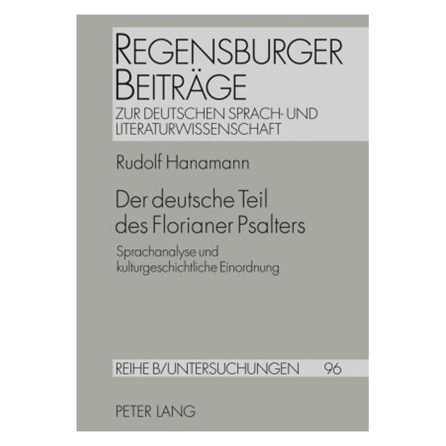 Peter Lang Hanamann:Der deutsche Teil des Floriane (Deutsch, Hardcover, Rudolf Hanamann) (67834808)