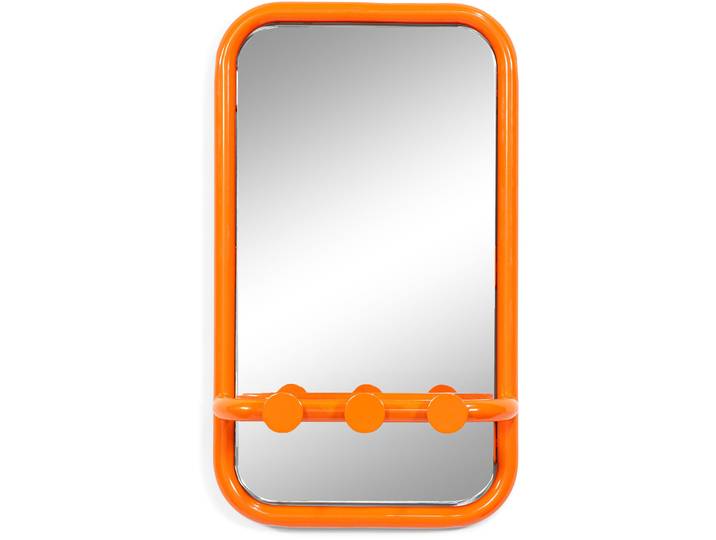 Spinder Design Garderobe Balder orange Stahl/Glas Rechteckig B 35 H 60 cm