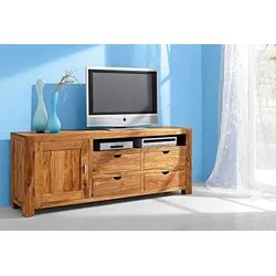 WOLFMÖBEL TV-Lowboard Yoga 6404 Holz Braun Sheesham