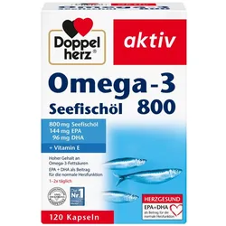 Doppelherz aktiv Omega-3 800 Seefischöl 120 St Kapseln