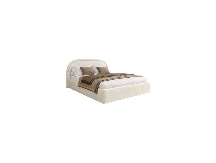 POLSTERBETT OLIVIA 140x200 cm Crem 01 48 Holzlatten