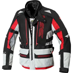 Spidi Allroad, Textiljacke H2Out - Hellgrau/Rot - M