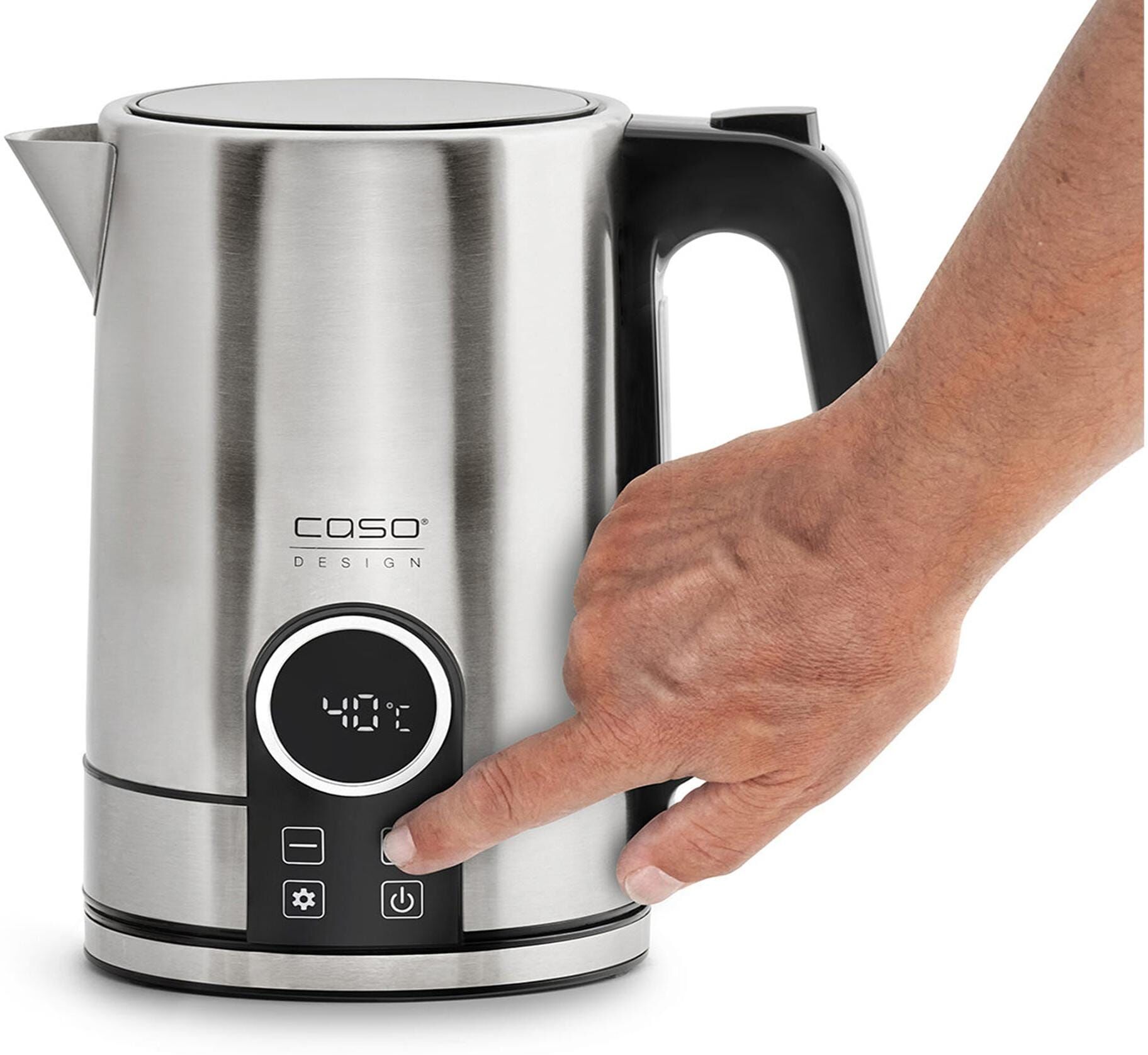 Caso "Caso Wasserkocher Selection WK 2200 Edelstahl 1.7 l 2200 W Silber" silber Einheitsgröße