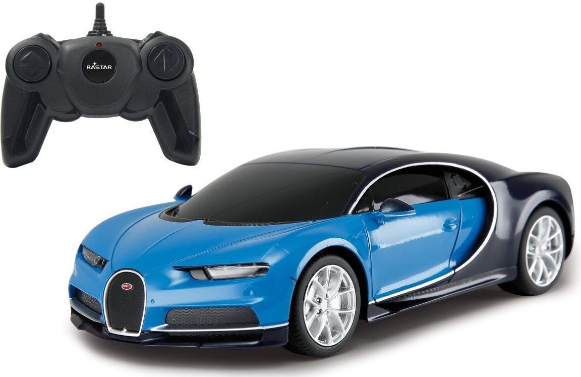 Jamara Germany Bugatti Chiron schaalmodel 1:24 blauw 40MHz
