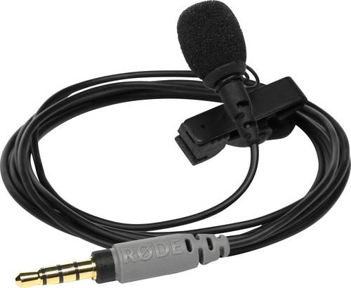 RODE Microphones SmartLav+ Ansteck Handymikrofon Übertragungsart (Details):Kabelgebunden inkl. Klammer, inkl. Windschutz Microfon TRRS (3.5 mm)
