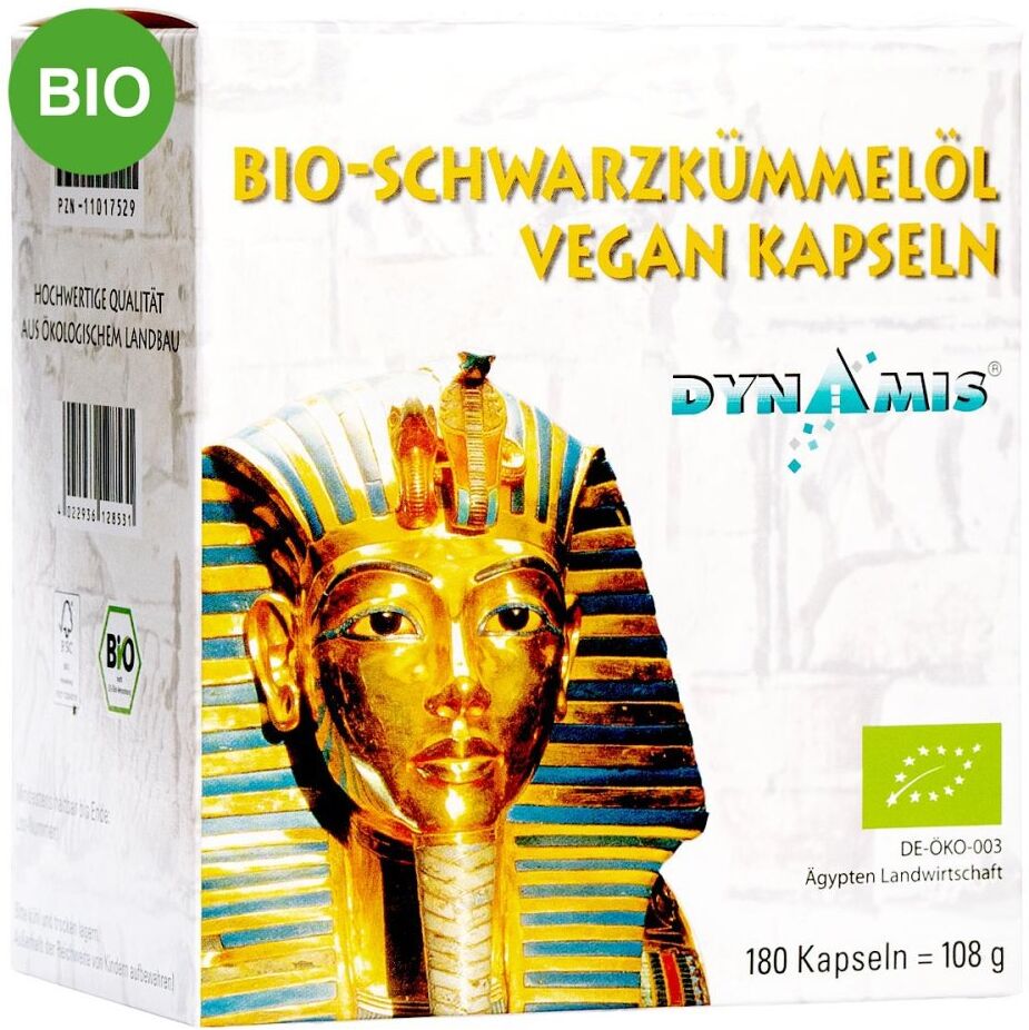 Dynamis Ägyptisches Schwarzkümmelöl Bio vegan Kapseln
