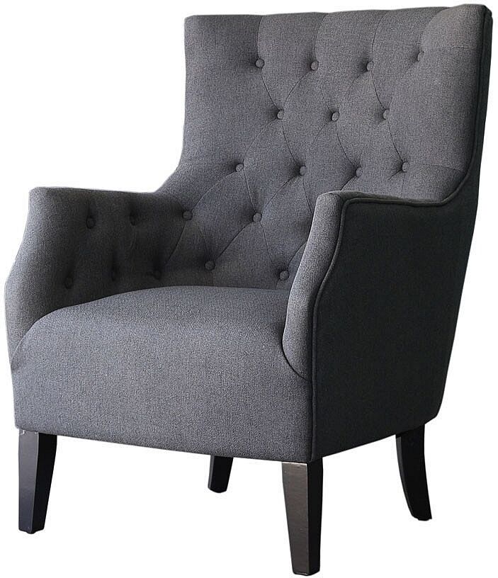 Habitat et jardin Sillón escandinavo "Duchesse" en tela - Gris