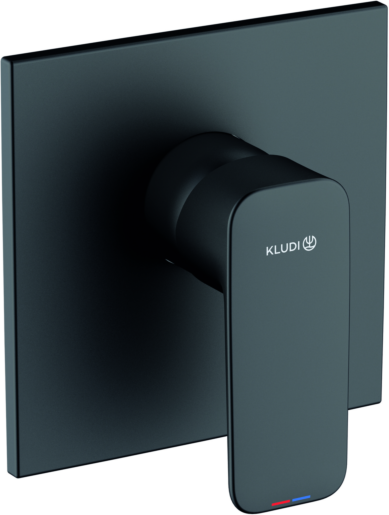 Kludi Pure&style Brausearmatur 407553975 Unterputzarmatur, Durchflussmenge 28 l/min, mattschwarz