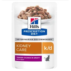 HILL'S PD Prescription Diet Feline k/d Kidney Care Beef 85g - Portionsbeutel