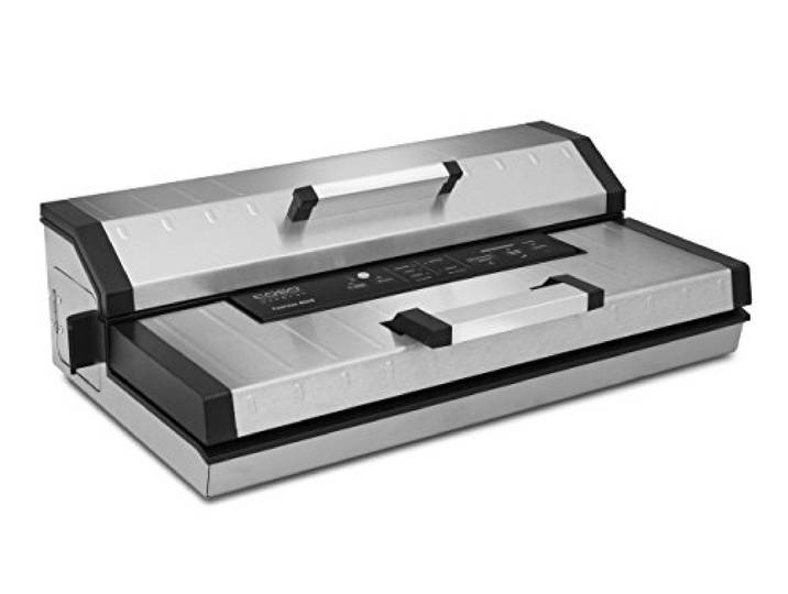 CASO FastVac 4008 Profi Vakuumiergerät – Edelstahl, Doppelkolbenpumpe 20 L/Min, Doppel-Schweißnaht 40 cm, regulierbare Vakuumstärke & Schweißzeit, Marinier- & Pulse-Funktion, inkl. Folien
