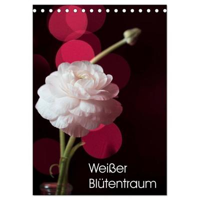 Weißer Blütentraum (Tischkalender 2027 DIN A5 hoch), CALVENDO Monatskalender