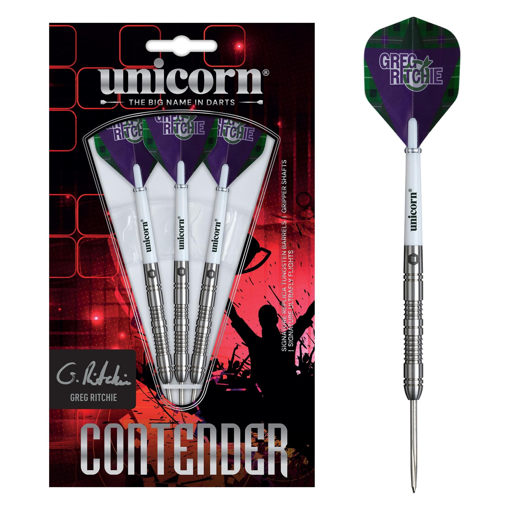 Unicorn Greg Ritchie Steel Tip Dart - 23g (23 g) (66249154)