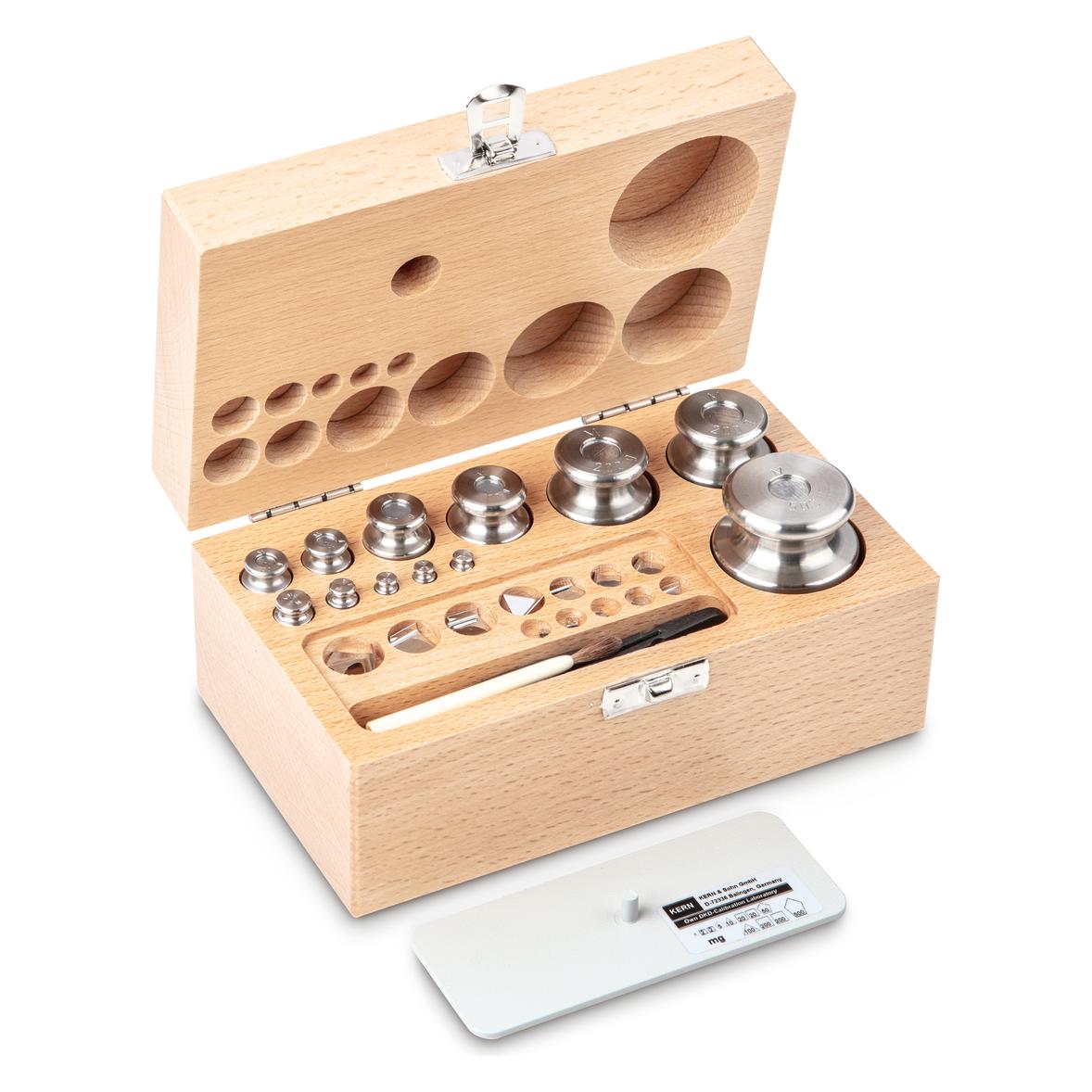 Kern 343-05 M1 Gewichtsatz, 1 mg - 500 g Edelstahl, im Holzetui (343-05) (343-05)