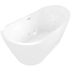 AcquaVapore freistehende Badewanne Wanne F23 180x92cm Whirlpool Luft & Wasser