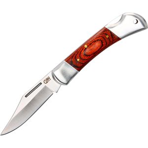 Herbertz Taschenmesser 10000682, braun, 1 Funktion, mit Holzgriff & Edelstahl-Zweihandklinge