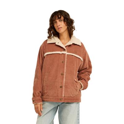 Outdoorjacke BILLABONG "Cord In Love", Damen, Gr. L, sugar almond, Obermaterial: 100% Baumwolle., Jacken Outdoorjacke