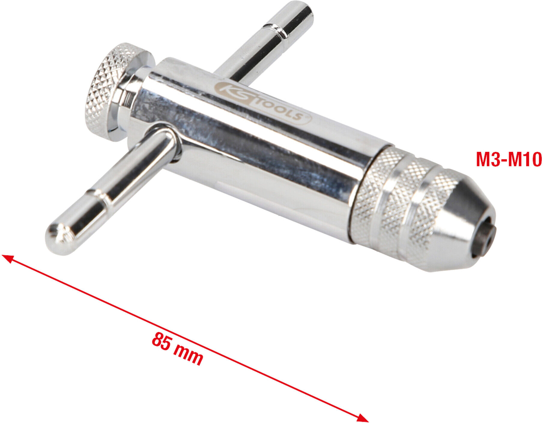 KS Tools Werkzeughalter mit Umschalt-Ratschenkopf Länge:85 mm für Bits, 3310660 (331.0660)