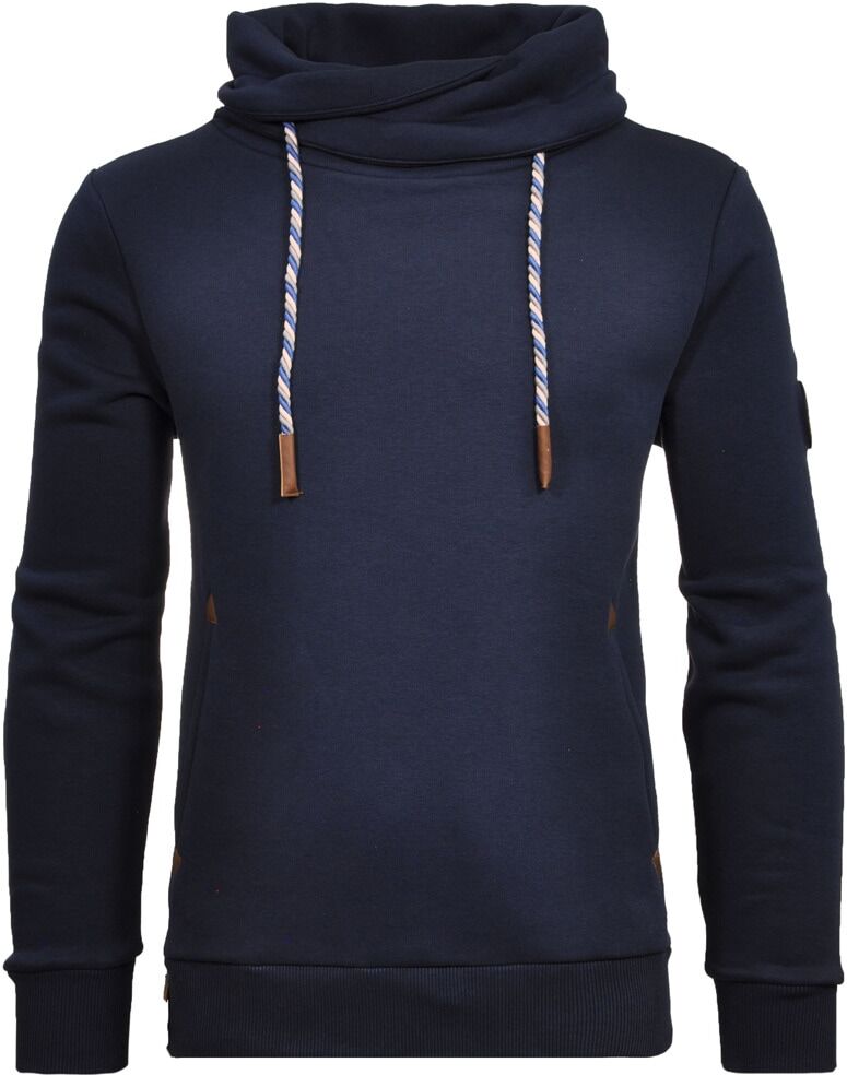 Sweatshirt RAGMAN, Herren, Gr. S4648, blau (dunkelblau, 711), 65% Baumwolle 35% Polyester, regular fit, Sweatshirts Sweatshirt dunkelblau, 711 S4648