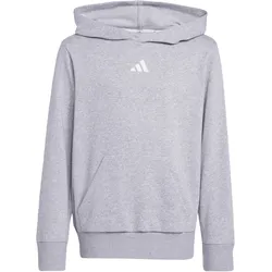 adidas Essentials Hoodie ältere Kinder JV9995 - medium grey heather/white 140