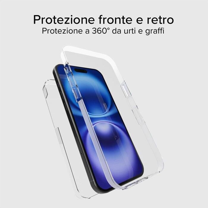 SBS Cover Protezione Front/post Per iPhone 16 Pro Max-trasparente