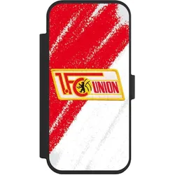 Nivocase Klapphülle für Apple iPhone Air Handyhülle aus Kunst Leder NIVOflip schwarz 1. FC Union Berlin (Apple iPhone Air), Smartphone Hülle, Schwarz