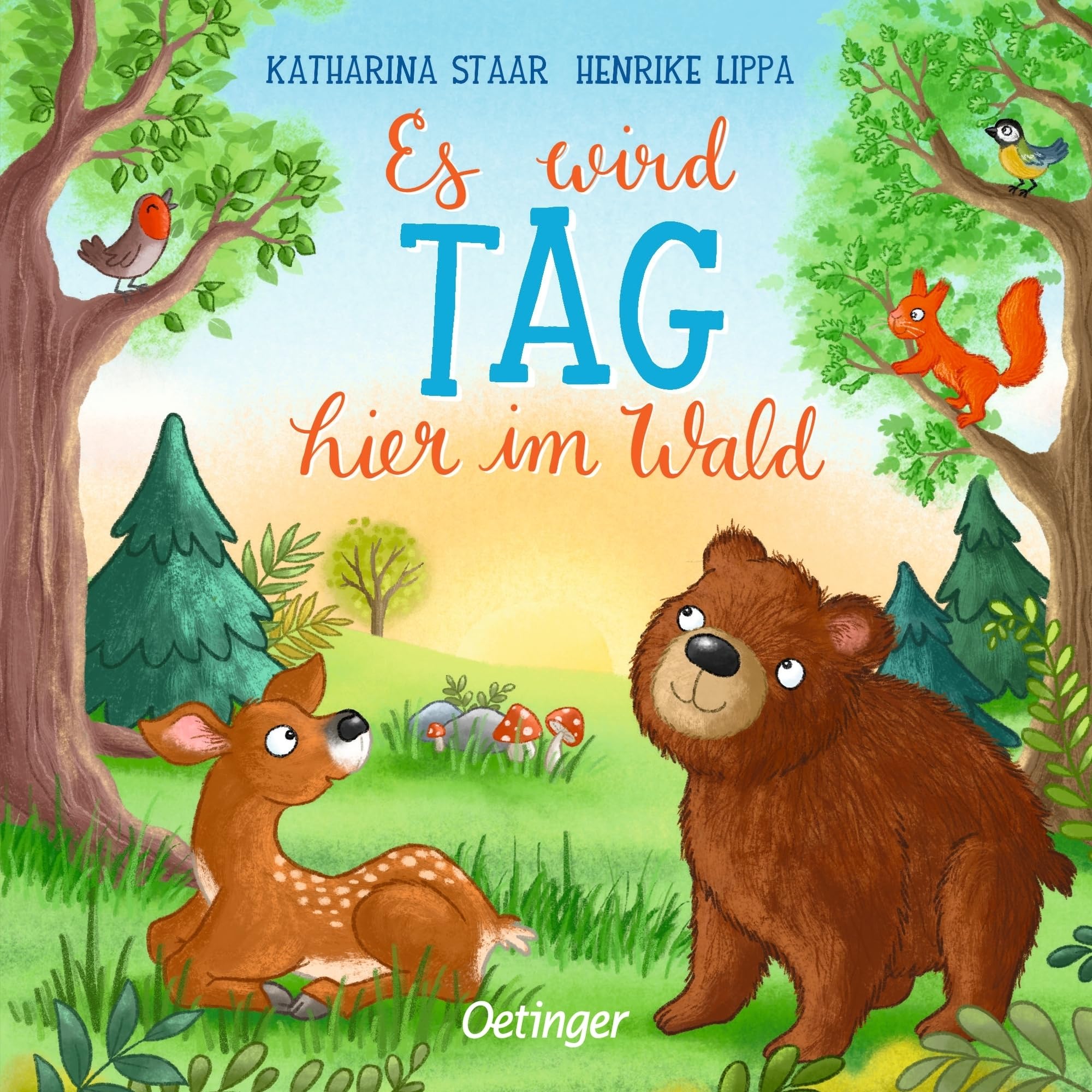 Henrike Lippa - Es wird Tag hier im Wald: Pappbilderbuch mit erstem Sachwissen über den Tagesablauf der Waldtiere für Kinder ab 18 Monaten - Preis vom 09.10.2026 07:28:09 h
