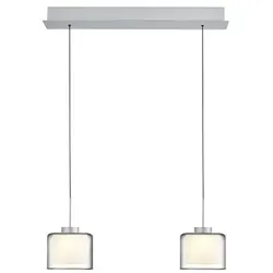 Hell LED-Pendelleuchte Klara Alu, Eisen, Stahl & Metall Grau Alu