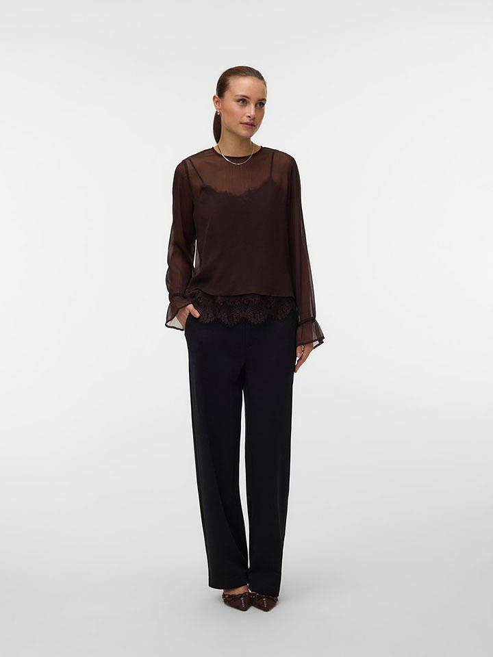 Vero Moda Bluse in Braun - XL