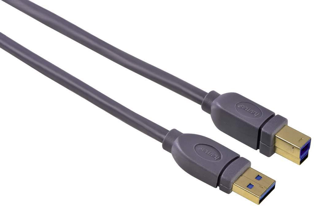 Hama USB 3.0-kabel, 3 meter, verguld
