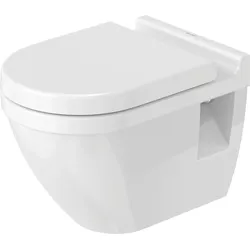 Duravit Wand-WC Starck 3 54cm Flachspüler, 22010900001, Farbe: Weiß mit Wondergliss